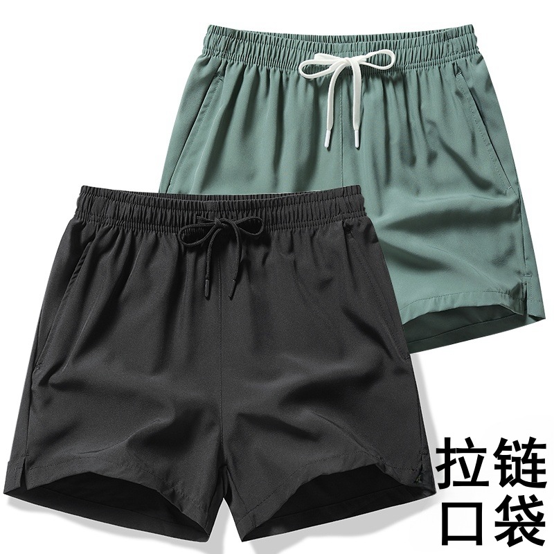 Foreign trade men's fashion summer ice silk loose casual breathable home sleeping pants three part sports shorts Foreign trade men's fashion summer ice silk loose casual breathable home sleeping pants three part sports shorts