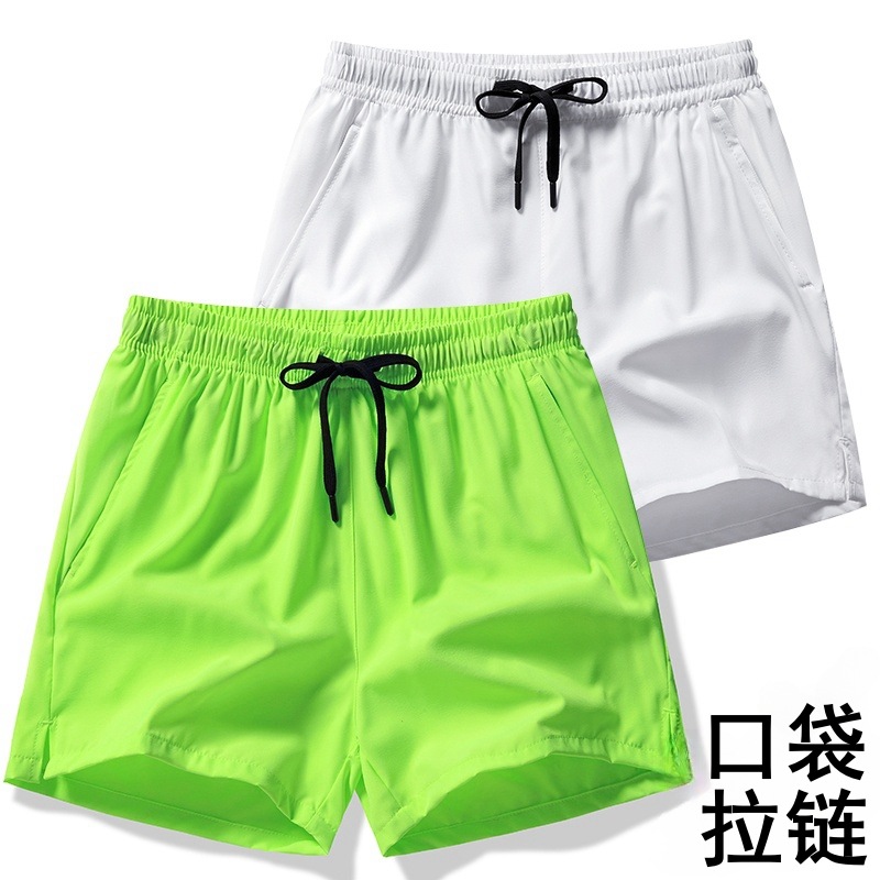 Foreign trade men's fashion summer ice silk loose casual breathable home sleeping pants three part sports shorts