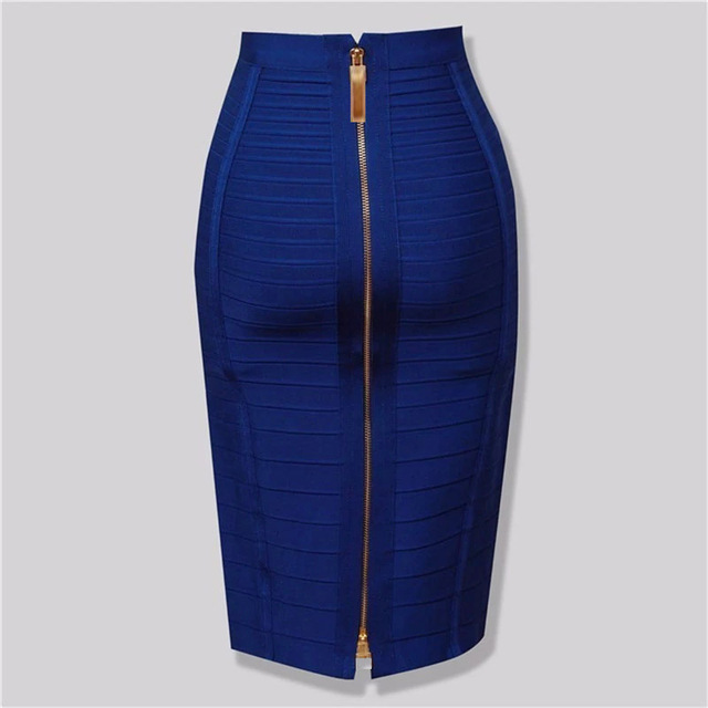 2022 Autumn New Solid Color Slimming Elastic High Waist Skirt Tight Hip Wrapping Bandage Skirt for Women