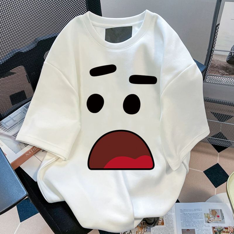 Cross border foreign trade clothing 2025 summer new men's and women's short sleeved shirts trendy brand casual fashion clothes couple's clothing