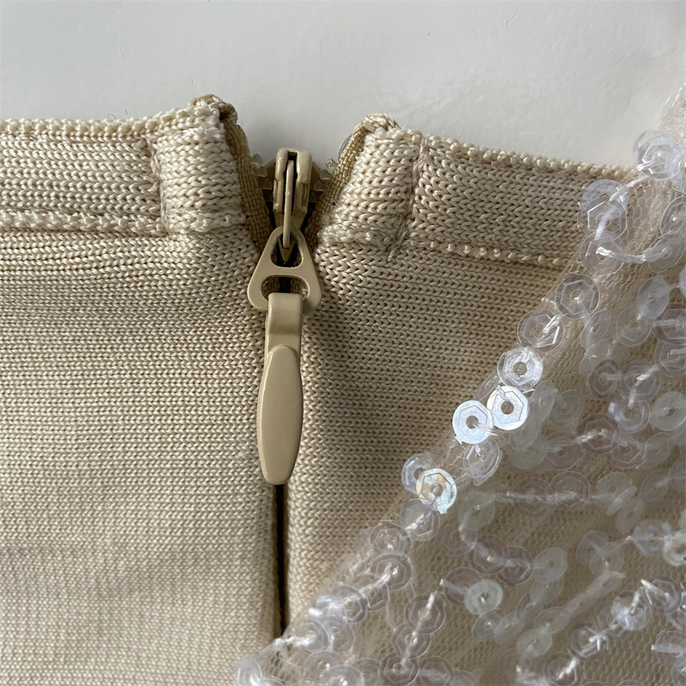 2023 Autumn Slant Shoulder Yarn Skirt Design Sense Daily Commuting Interior Set with strapless, slim fit, waist cinching dress Party Gift 2023 Autumn Slant Shoulder Yarn Skirt Design Sense Daily Commuting Interior Set with strapless, slim fit, waist cinching dress Party Gift