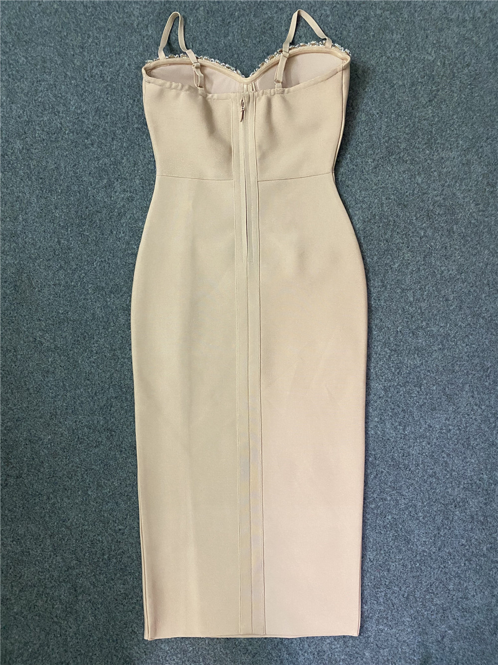 2023 summer new style showcases elegant and generous temperament, long high waisted slit zipper bandage dress, women's formal dress 2023 summer new style showcases elegant and generous temperament, long high waisted slit zipper bandage dress, women's formal dress