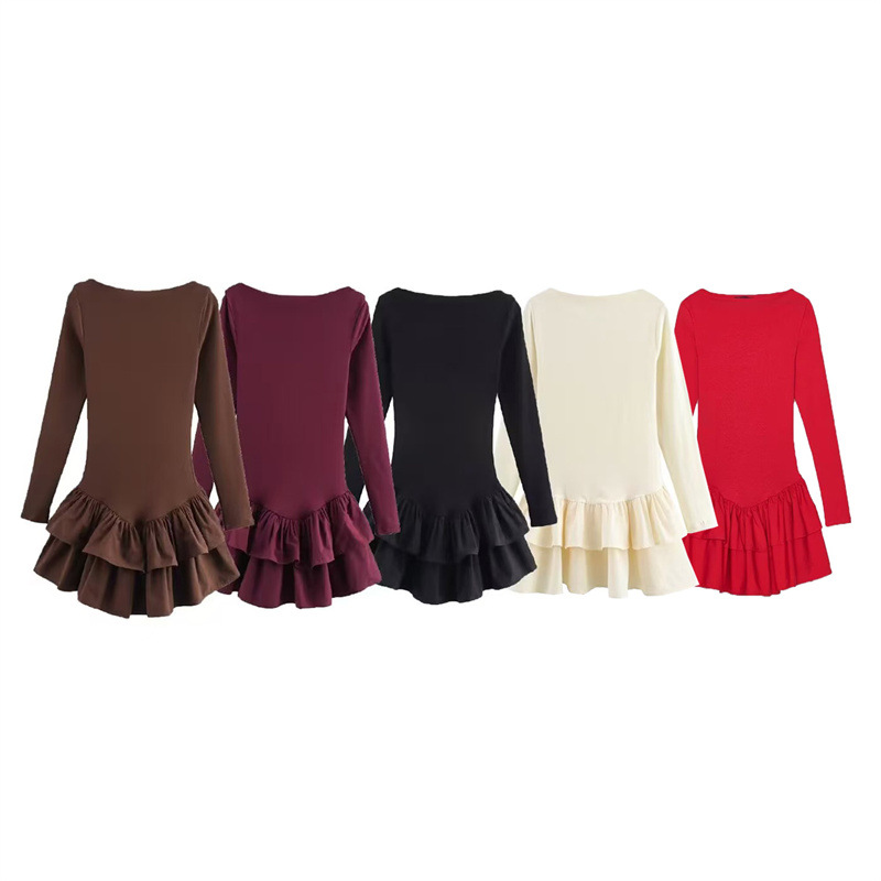 Foreign Trade 2025 Spring New Dress Slimming and slimming casual base shirt design sense casual 0085305