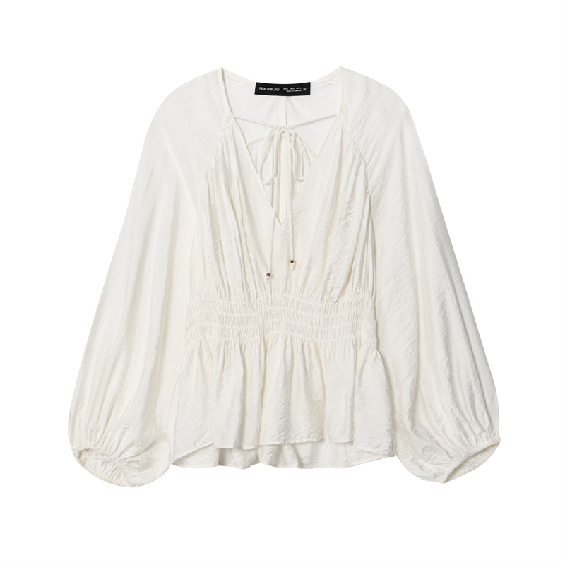 Foreign Trade 2025 Autumn New Long Style Fashionable Loose and Casual Design, niche shirt top 1300636 Foreign Trade 2025 Autumn New Long Style Fashionable Loose and Casual Design, niche shirt top 1300636