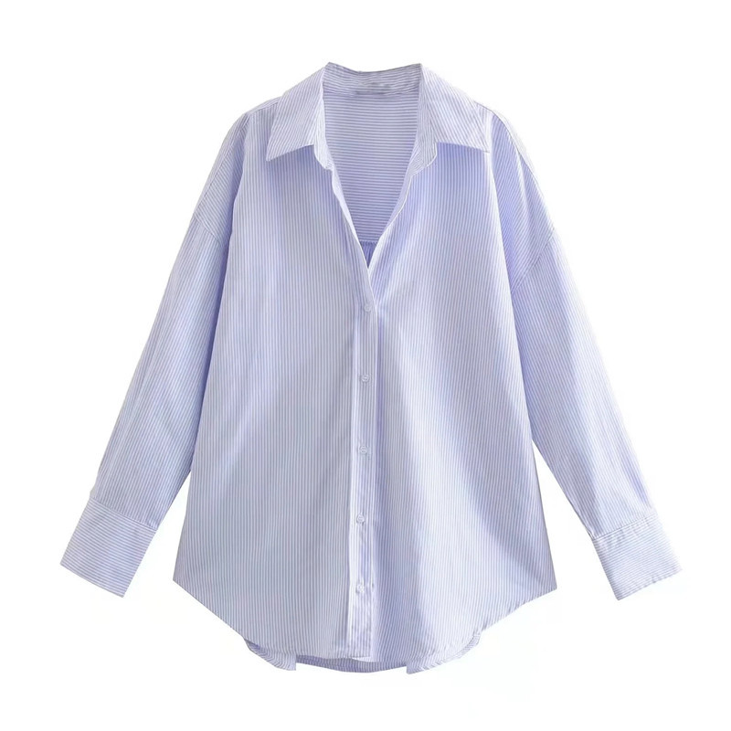 Foreign Trade Wholesale 2023 Spring and Autumn New Products Women's Clothing European and American Style Street Fashion Urban Leisure Multi color Poplin Shirt Foreign Trade Wholesale 2023 Spring and Autumn New Products Women's Clothing European and American Style Street Fashion Urban Leisure Multi color Poplin Shirt