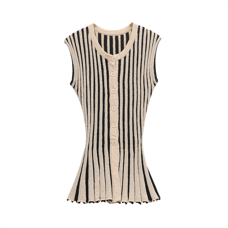 Foreign Trade 2025 Spring New European and American Style Sleeveless Top Round Neck Knitted Casual Pants Design Set 8779154 Foreign Trade 2025 Spring New European and American Style Sleeveless Top Round Neck Knitted Casual Pants Design Set 8779154