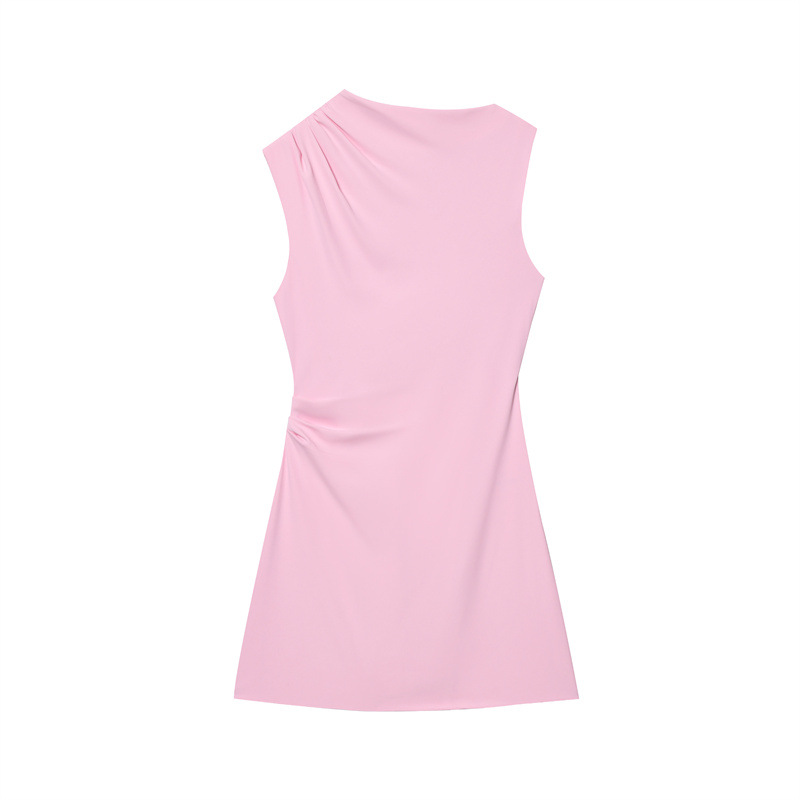 Foreign Trade 2025 Spring/Summer New European and American Style Women's Fashion Sexy Spicy Girl Zou Bu Mini Dress 3128324