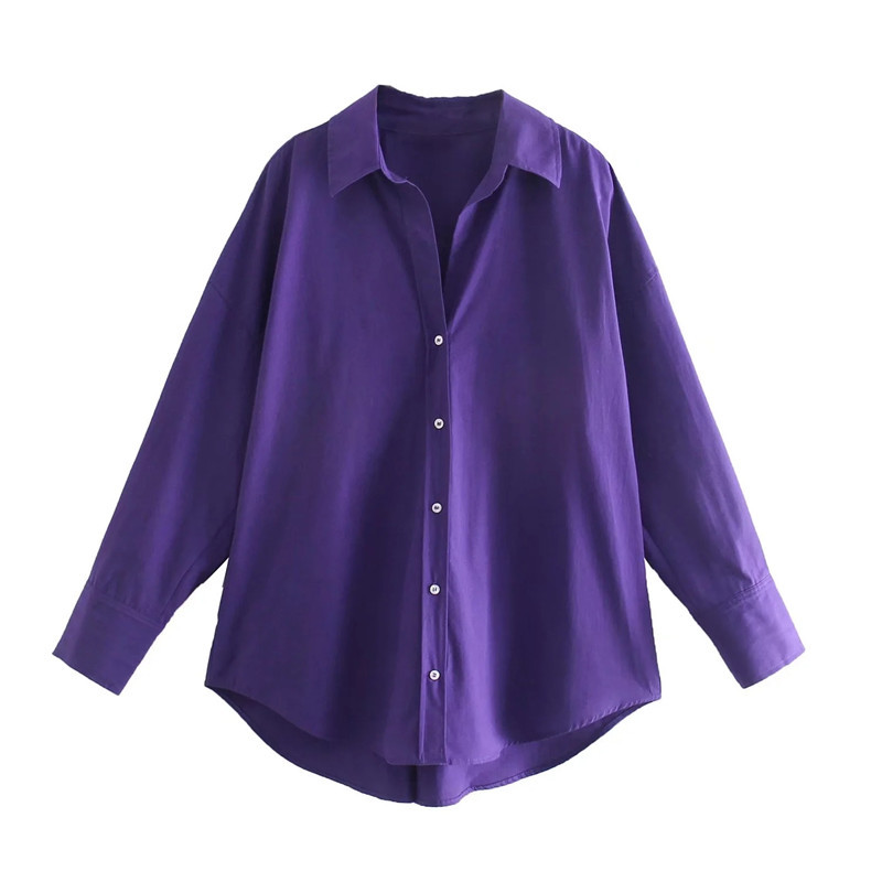 Foreign Trade Wholesale 2023 Spring and Autumn New Products Women's Clothing European and American Style Street Fashion Urban Leisure Multi color Poplin Shirt Foreign Trade Wholesale 2023 Spring and Autumn New Products Women's Clothing European and American Style Street Fashion Urban Leisure Multi color Poplin Shirt