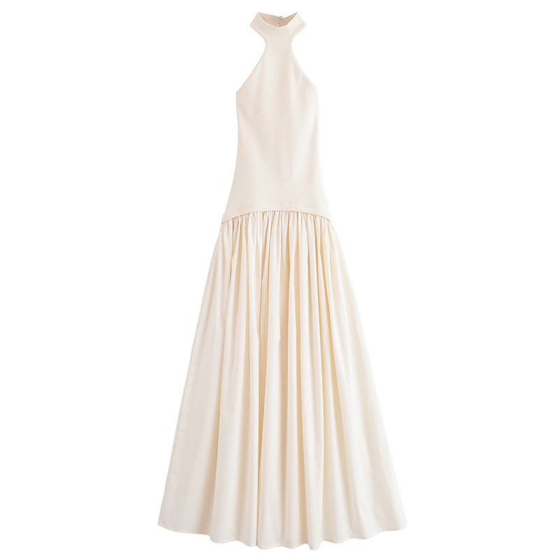 Foreign trade 2025 spring new women's clothing design sense niche versatile slim fit casual dress 4174202