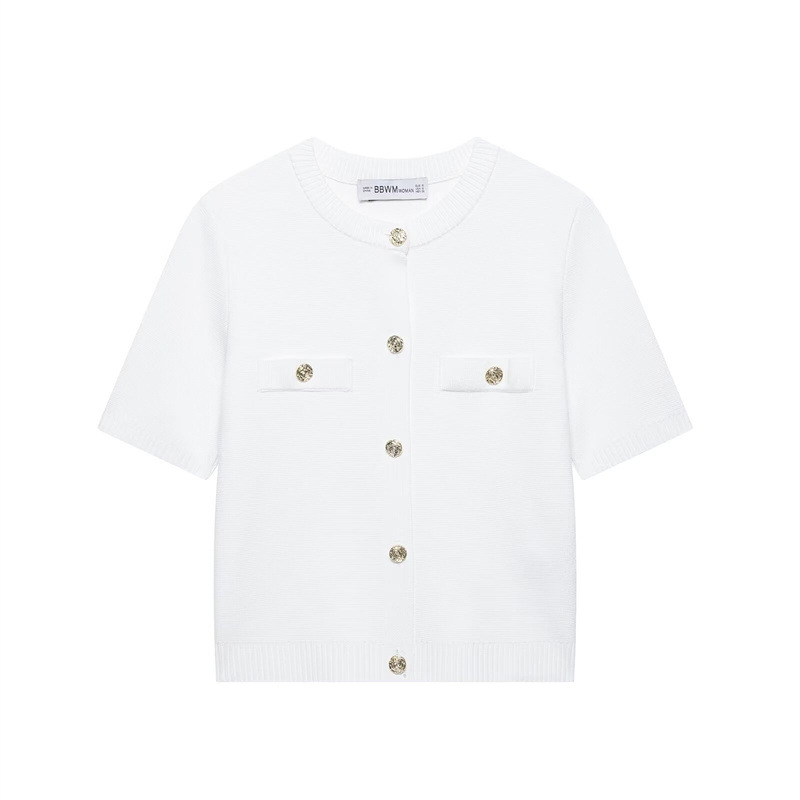 Foreign Trade 2025 Summer New European and American Style Women's Fashion and Leisure Versatile Short Sleeve Knitted Shirt Skirt 1822022 Foreign Trade 2025 Summer New European and American Style Women's Fashion and Leisure Versatile Short Sleeve Knitted Shirt Skirt 1822022