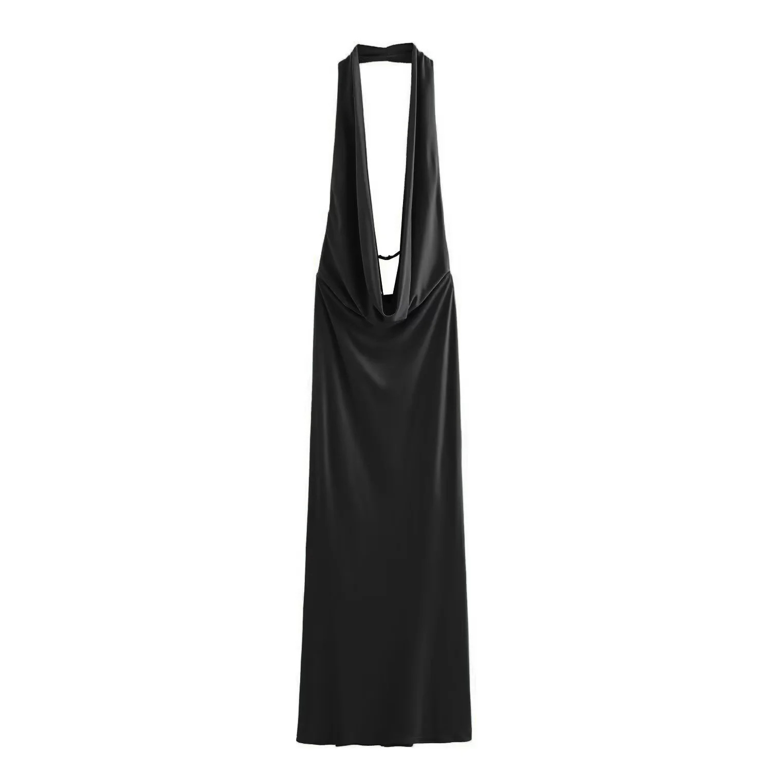 Foreign trade 2024 summer new women's clothing European and American style pleated hanging neck backless sexy dress for women 8342364 Foreign trade 2024 summer new women's clothing European and American style pleated hanging neck backless sexy dress for women 8342364