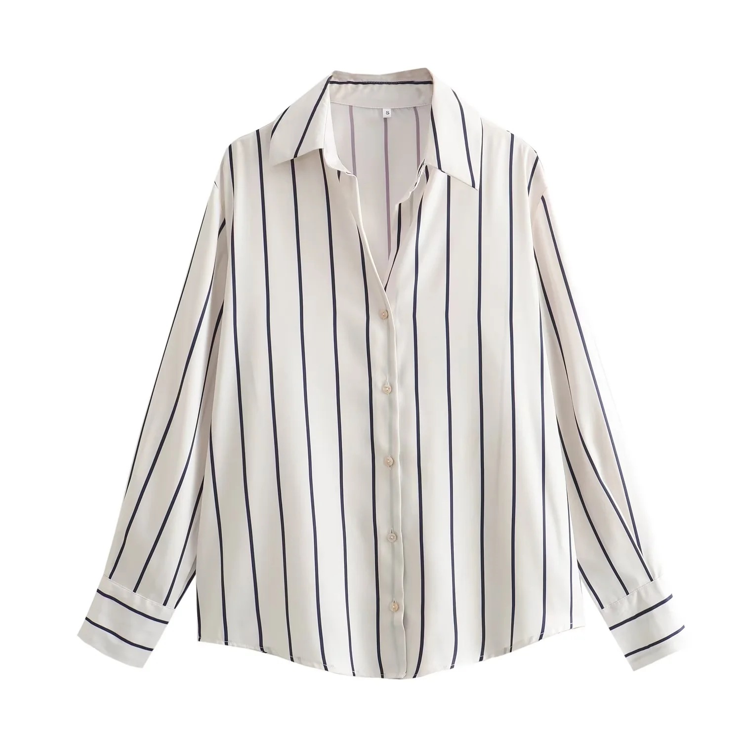 Foreign Trade 2024 Spring New Women's Clothing European and American Style Silk Texture Versatile Loose Printed Shirt for Women 2248802 Foreign Trade 2024 Spring New Women's Clothing European and American Style Silk Texture Versatile Loose Printed Shirt for Women 2248802