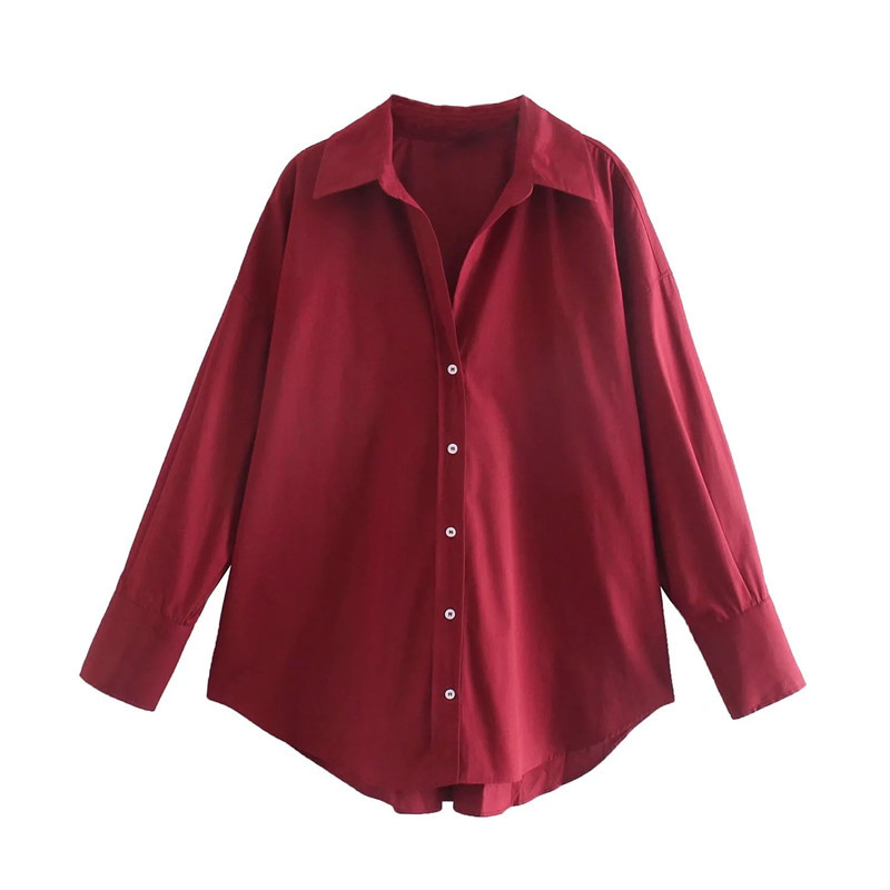 Foreign Trade Wholesale 2023 Spring and Autumn New Products Women's Clothing European and American Style Street Fashion Urban Leisure Multi color Poplin Shirt Foreign Trade Wholesale 2023 Spring and Autumn New Products Women's Clothing European and American Style Street Fashion Urban Leisure Multi color Poplin Shirt