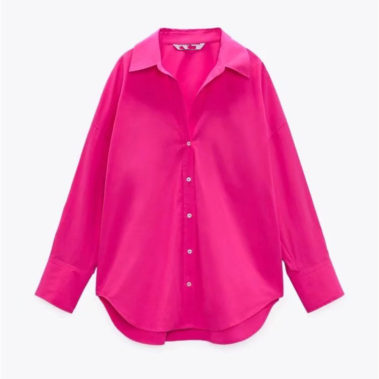 Foreign Trade Wholesale 2023 Spring and Autumn New Products Women's Clothing European and American Style Street Fashion Urban Leisure Multi color Poplin Shirt Foreign Trade Wholesale 2023 Spring and Autumn New Products Women's Clothing European and American Style Street Fashion Urban Leisure Multi color Poplin Shirt