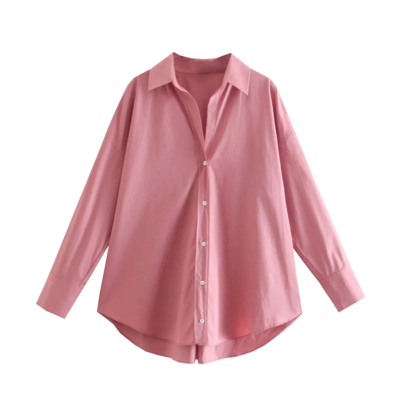 Foreign Trade Wholesale 2023 Spring and Autumn New Products Women's Clothing European and American Style Street Fashion Urban Leisure Multi color Poplin Shirt Foreign Trade Wholesale 2023 Spring and Autumn New Products Women's Clothing European and American Style Street Fashion Urban Leisure Multi color Poplin Shirt