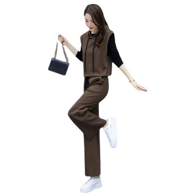 Fashion casual suit for women in autumn 2022, Korean version new style, stylish and age reducing, loose fitting and slimming three piece set for women, Instagram trend Fashion casual suit for women in autumn 2022, Korean version new style, stylish and age reducing, loose fitting and slimming three piece set for women, Instagram trend