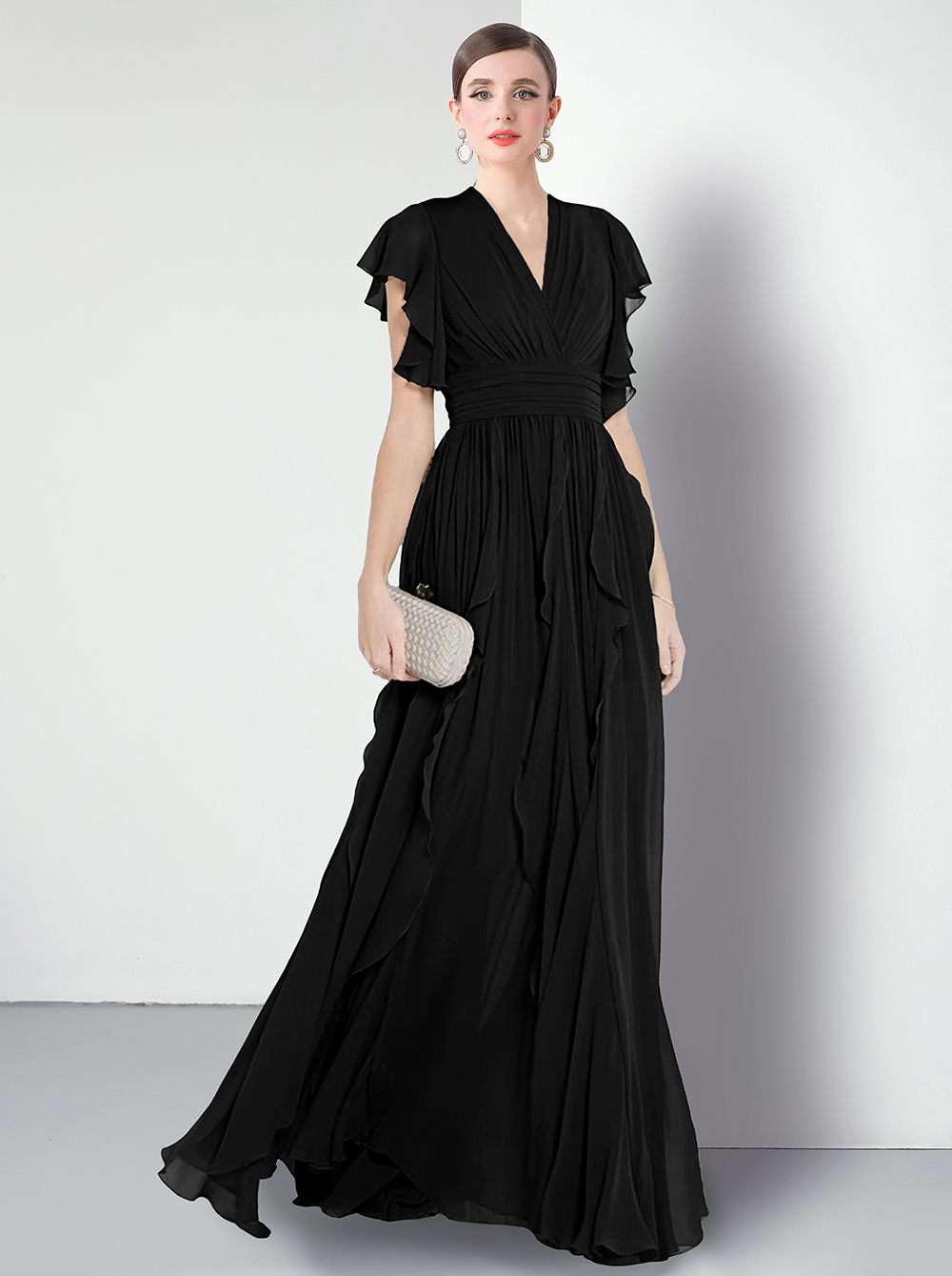 Factory direct sales European station evening dress splicing dress, customer order 9912, length 135 Factory direct sales European station evening dress splicing dress, customer order 9912, length 135