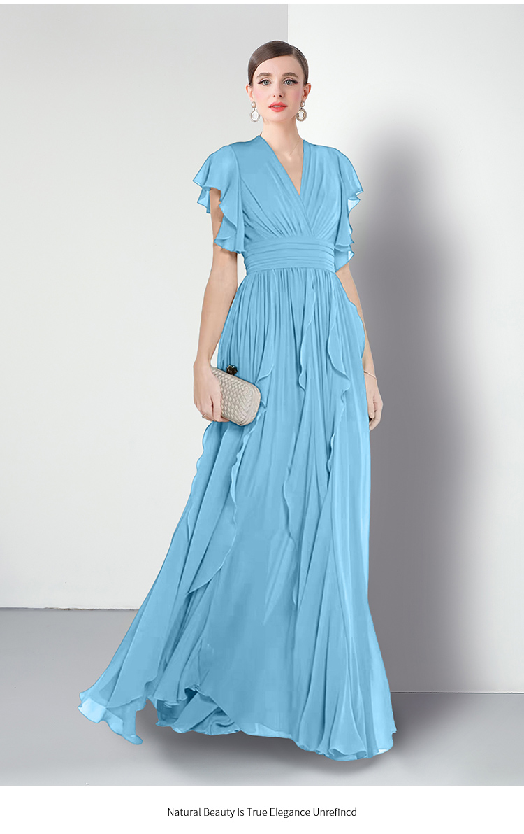 Factory direct sales European station evening dress splicing dress, customer order 9912, length 135 Factory direct sales European station evening dress splicing dress, customer order 9912, length 135