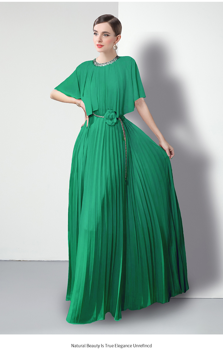 Factory direct sale pleated evening dress, customer order style, available in 7 colors Factory direct sale pleated evening dress, customer order style, available in 7 colors