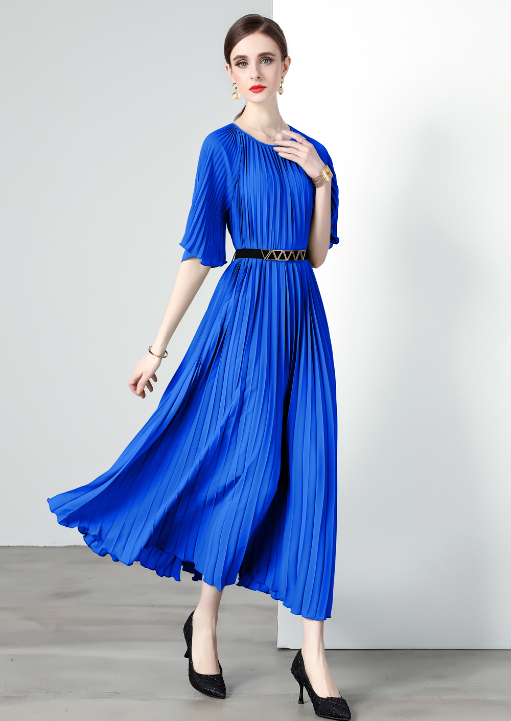 Factory operated three bedroom pleated 5.5-meter oversized skirt with ten colors to choose from