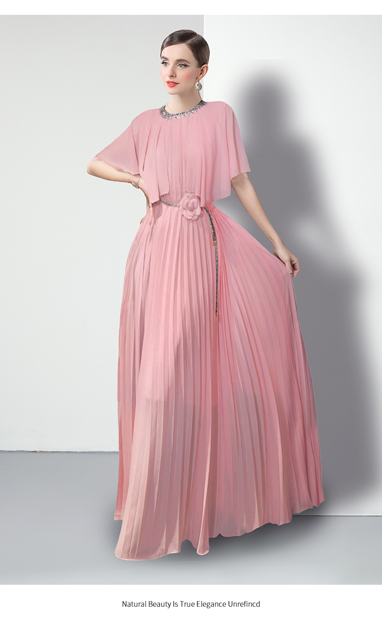 Factory direct sale pleated evening dress, customer order style, available in 7 colors Factory direct sale pleated evening dress, customer order style, available in 7 colors