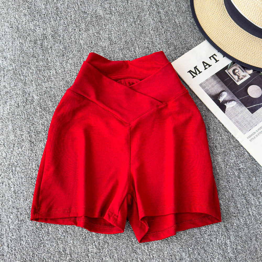 Spicy girl style V-waist slim fit brown high waisted shorts for women in spring and summer, fashionable and versatile, casual and trendy, slimming and hip hugging pants Spicy girl style V-waist slim fit brown high waisted shorts for women in spring and summer, fashionable and versatile, casual and trendy, slimming and hip hugging pants