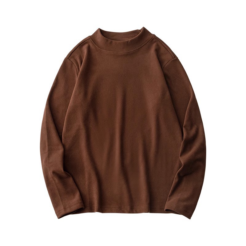 German velvet base shirt for men, autumn and winter new style with added velvet self heating thermal underwear, high neck inner layer for men, long sleeved T-shirt for men German velvet base shirt for men, autumn and winter new style with added velvet self heating thermal underwear, high neck inner layer for men, long sleeved T-shirt for men