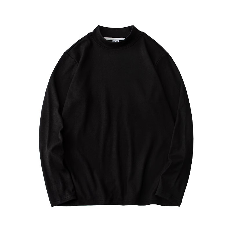 German velvet base shirt for men, autumn and winter new style with added velvet self heating thermal underwear, high neck inner layer for men, long sleeved T-shirt for men German velvet base shirt for men, autumn and winter new style with added velvet self heating thermal underwear, high neck inner layer for men, long sleeved T-shirt for men