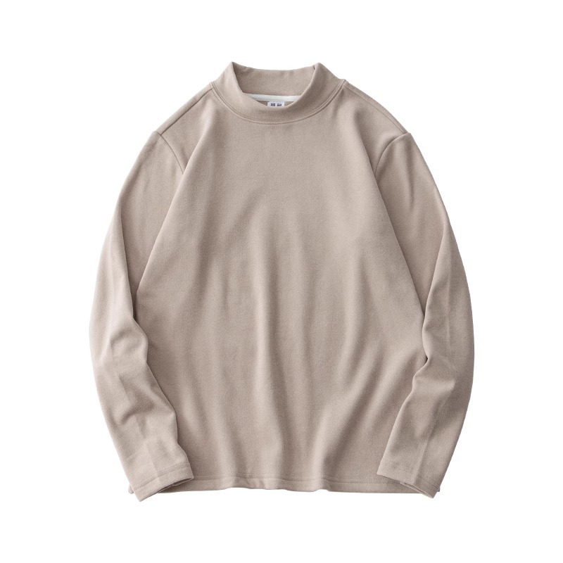 German velvet base shirt for men, autumn and winter new style with added velvet self heating thermal underwear, high neck inner layer for men, long sleeved T-shirt for men German velvet base shirt for men, autumn and winter new style with added velvet self heating thermal underwear, high neck inner layer for men, long sleeved T-shirt for men