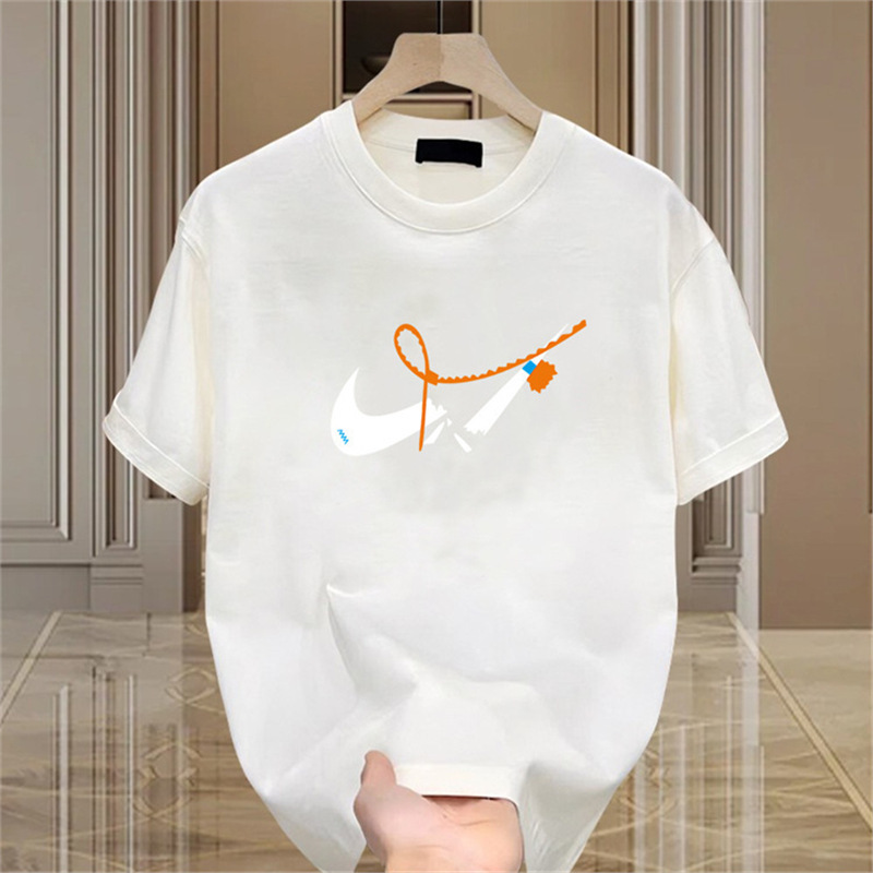 Summer new short sleeved T-shirt men's base shirt trendy brand couple half sleeved top loose casual round neck T-shirt casual Summer new short sleeved T-shirt men's base shirt trendy brand couple half sleeved top loose casual round neck T-shirt casual