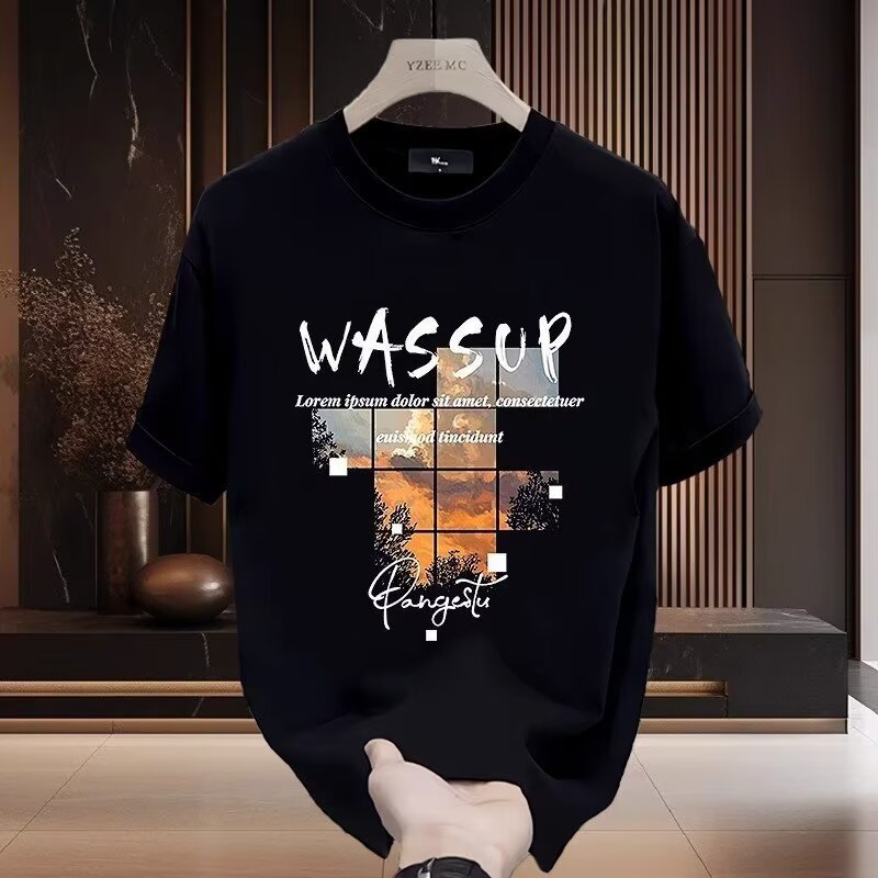 Summer new short sleeved T-shirt men's slim fit round neck breathable base shirt casual versatile quick drying sports top men Summer new short sleeved T-shirt men's slim fit round neck breathable base shirt casual versatile quick drying sports top men