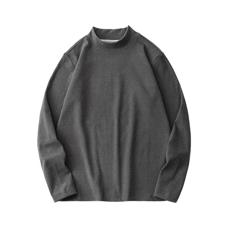 German velvet base shirt for men, autumn and winter new style with added velvet self heating thermal underwear, high neck inner layer for men, long sleeved T-shirt for men German velvet base shirt for men, autumn and winter new style with added velvet self heating thermal underwear, high neck inner layer for men, long sleeved T-shirt for men