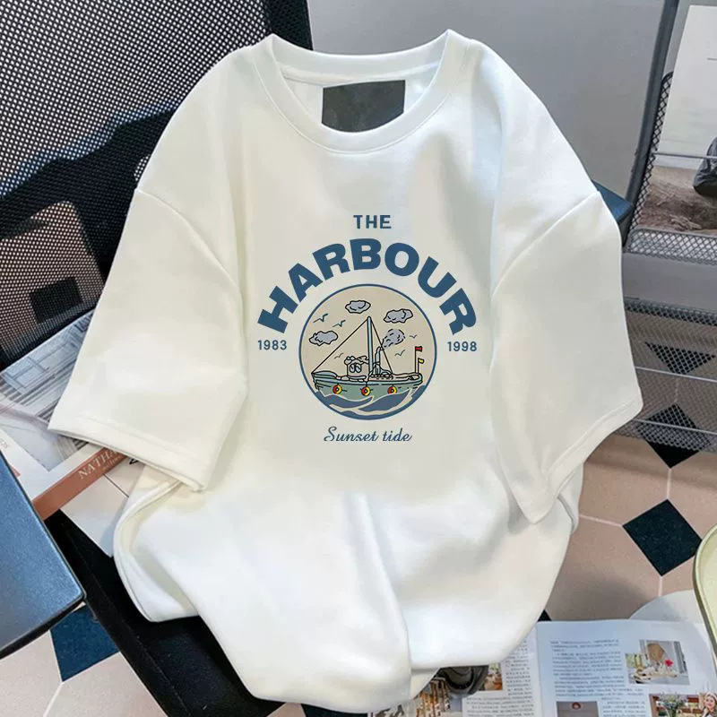 Cross border foreign trade clothing 2025 summer new men's and women's short sleeved shirts trendy brand casual fashion clothes couple's clothing Cross border foreign trade clothing 2025 summer new men's and women's short sleeved shirts trendy brand casual fashion clothes couple's clothing