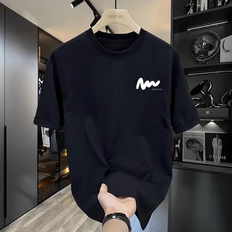 European and American fashion brand short sleeved ins cross-border summer new men's printed T-shirt trend versatile round neck T-shirt for men and women