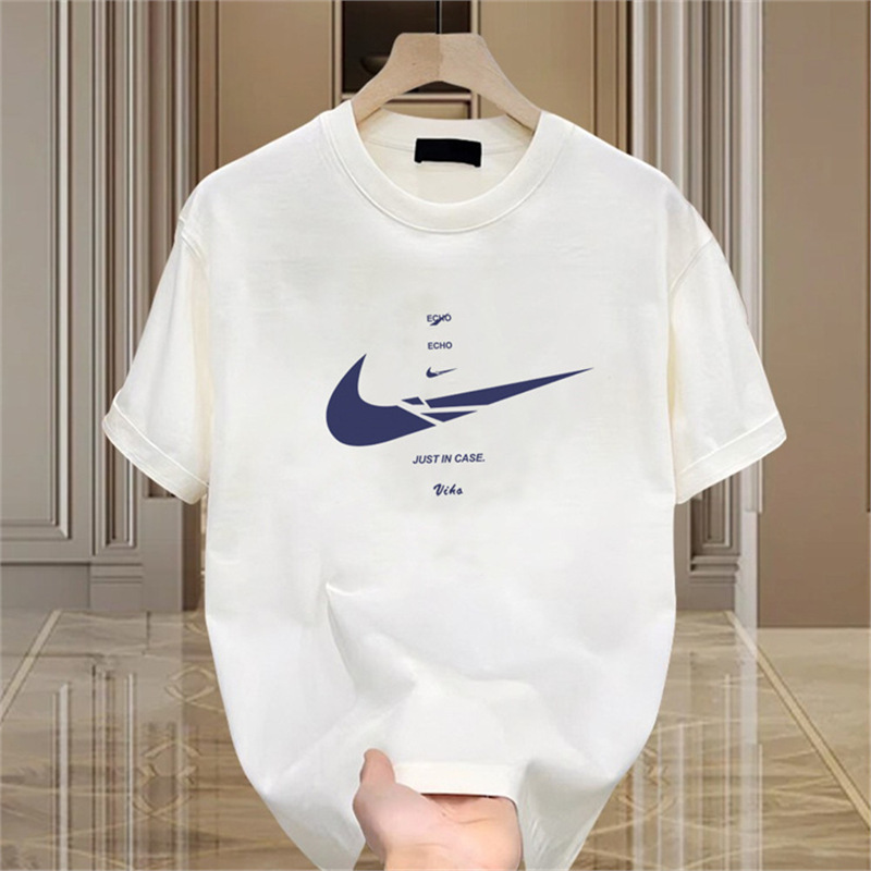 Summer new short sleeved T-shirt men's base shirt trendy brand couple half sleeved top loose casual round neck T-shirt casual Summer new short sleeved T-shirt men's base shirt trendy brand couple half sleeved top loose casual round neck T-shirt casual