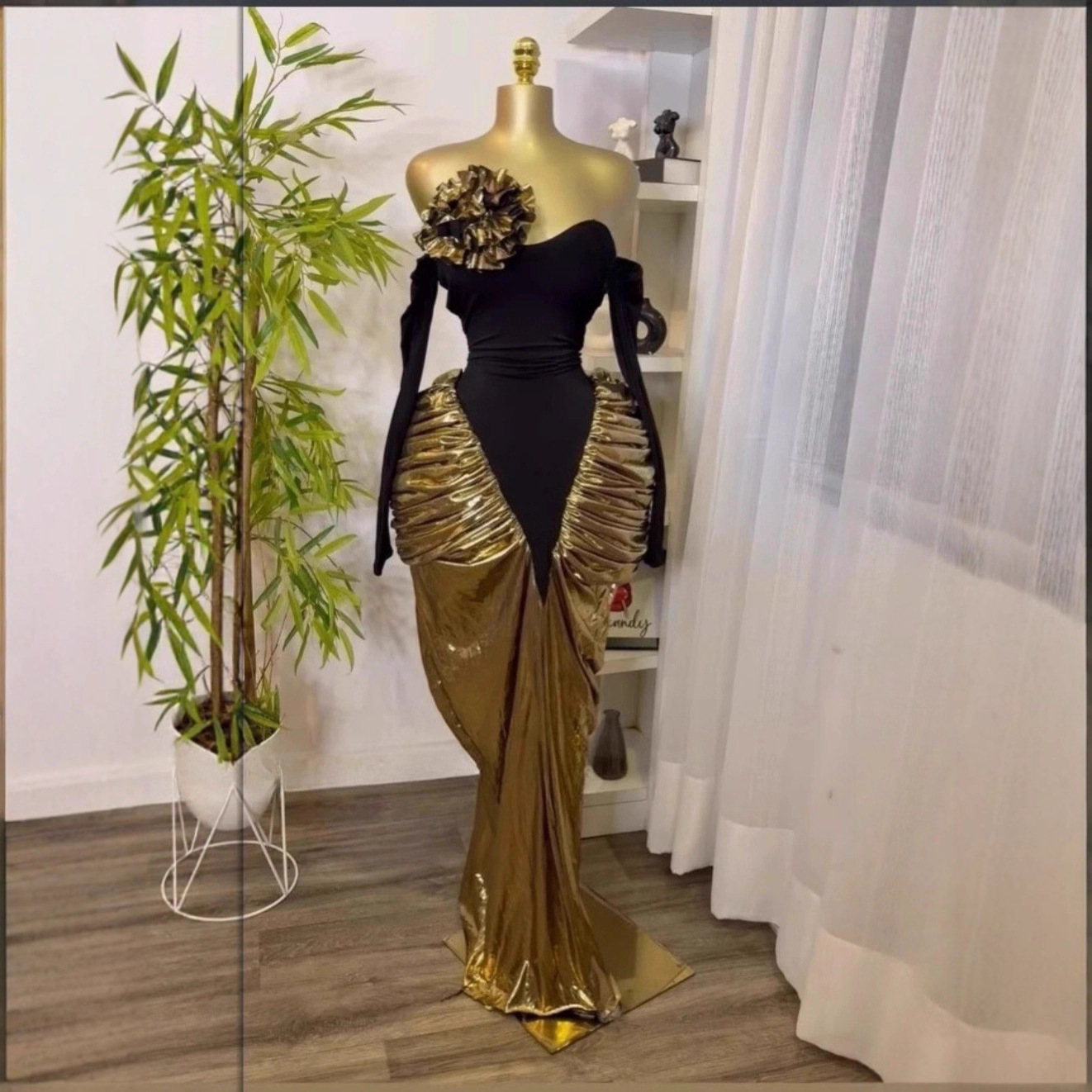 Spot European and American cross-border 2025 autumn women's long sleeved sexy strapless backless pleated patchwork slim fitting jumpsuit long skirt Spot European and American cross-border 2025 autumn women's long sleeved sexy strapless backless pleated patchwork slim fitting jumpsuit long skirt