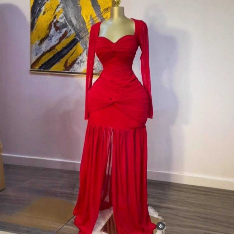 In stock 2025 autumn new item European and American cross-border mesh solid color long sleeved dress sexy slim fit strapless dress In stock 2025 autumn new item European and American cross-border mesh solid color long sleeved dress sexy slim fit strapless dress