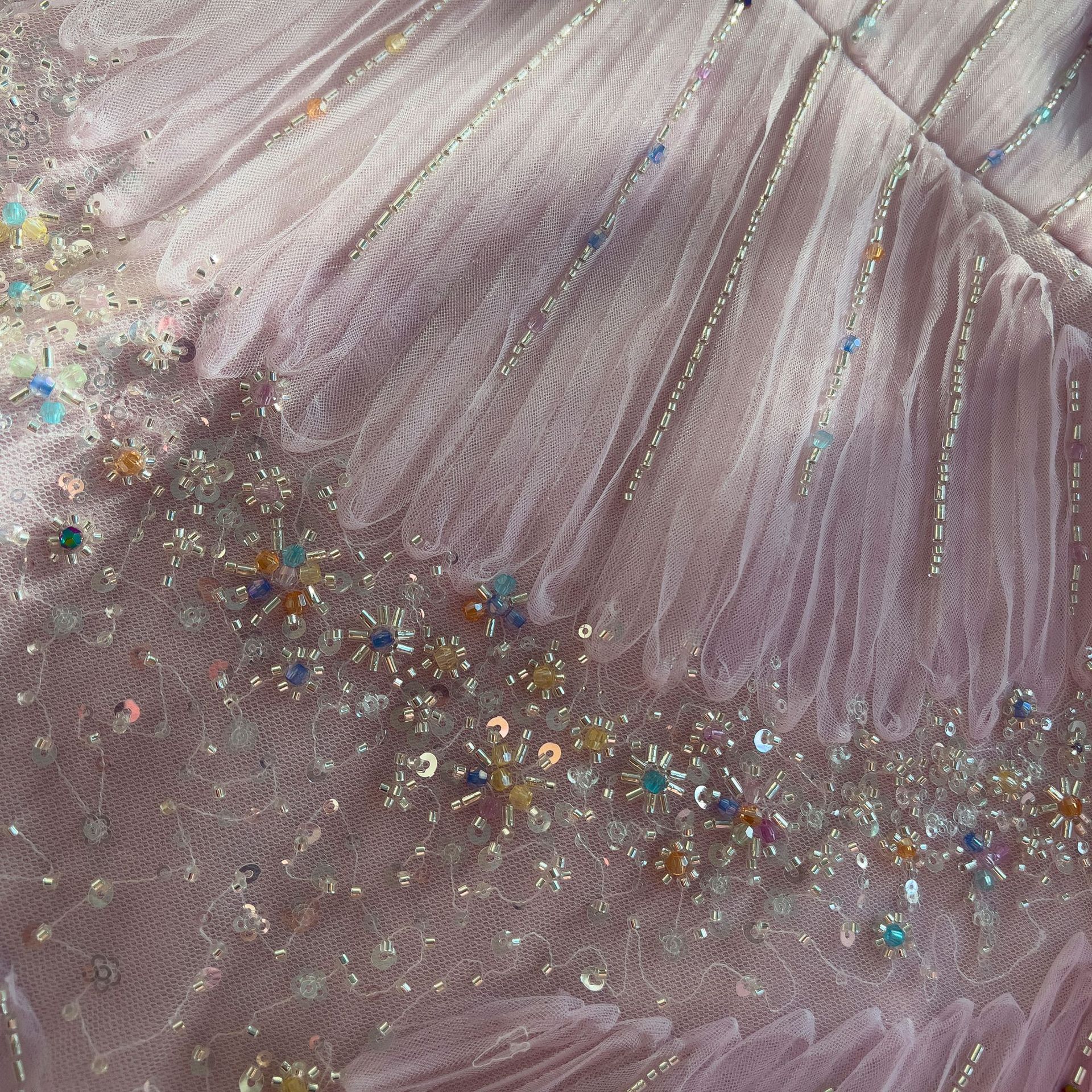 Spring light purple gentle wind heavy industry ribbon embroidery sweet dressing formal dress party dress female 69311 Spring light purple gentle wind heavy industry ribbon embroidery sweet dressing formal dress party dress female 69311