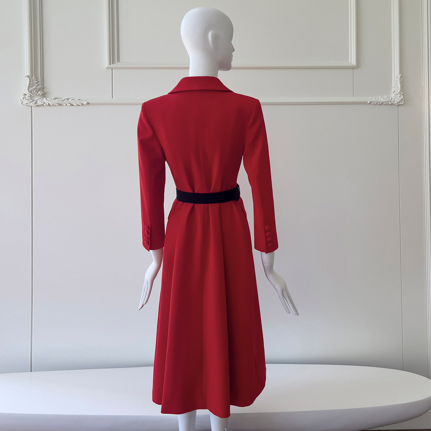 High end solid color dress with shoulder and suit skirt design, elegant temperament, autumn and winter new commuting style 69447 High end solid color dress with shoulder and suit skirt design, elegant temperament, autumn and winter new commuting style 69447