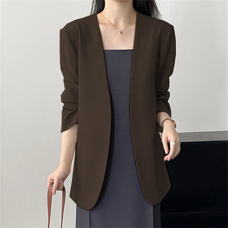 2025 New Small Suit Coat Spring and Autumn Early Autumn Suit Versatile Fashion Simple Early Spring Casual Top for Women 2025 New Small Suit Coat Spring and Autumn Early Autumn Suit Versatile Fashion Simple Early Spring Casual Top for Women