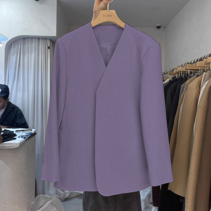 Autumn suit jacket for women, 2025 spring new Korean style design, niche fashion temperament, commuting small suit for women Autumn suit jacket for women, 2025 spring new Korean style design, niche fashion temperament, commuting small suit for women