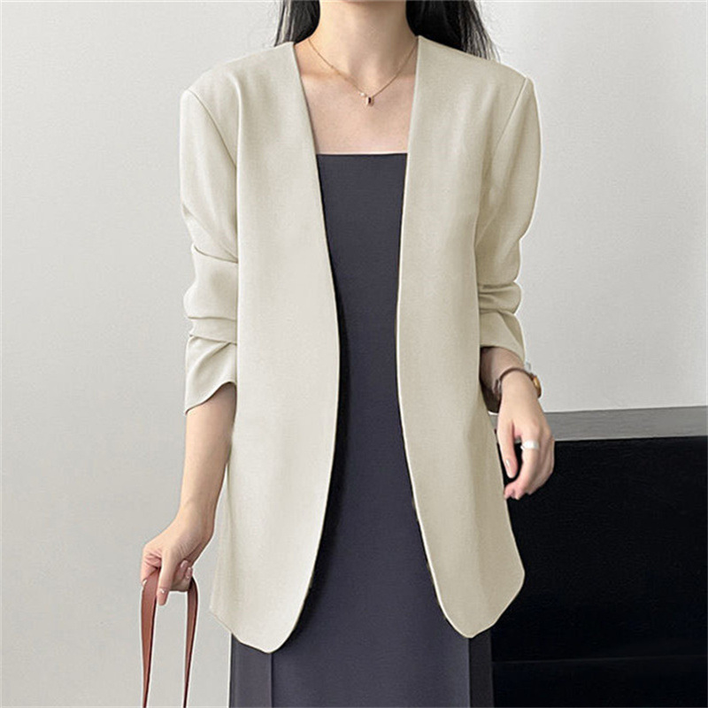 2025 New Small Suit Coat Spring and Autumn Early Autumn Suit Versatile Fashion Simple Early Spring Casual Top for Women 2025 New Small Suit Coat Spring and Autumn Early Autumn Suit Versatile Fashion Simple Early Spring Casual Top for Women