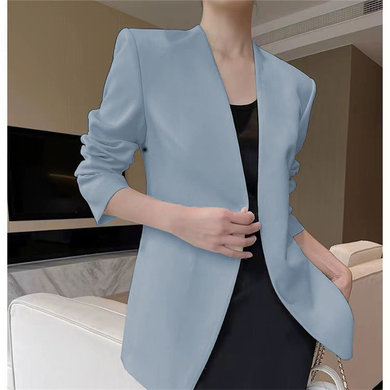 2025 New Small Suit Women's Coat Women's Spring and Autumn Foreign Trade Suit Versatile Fashion Simple Multi Color Top Women 2025 New Small Suit Women's Coat Women's Spring and Autumn Foreign Trade Suit Versatile Fashion Simple Multi Color Top Women