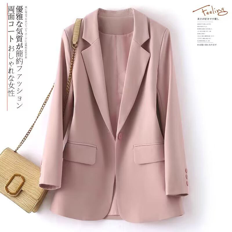 Small suit jacket for women, short style, autumn 2025, new Korean version, popular this year. Short and loose fitting suit for spring and autumn