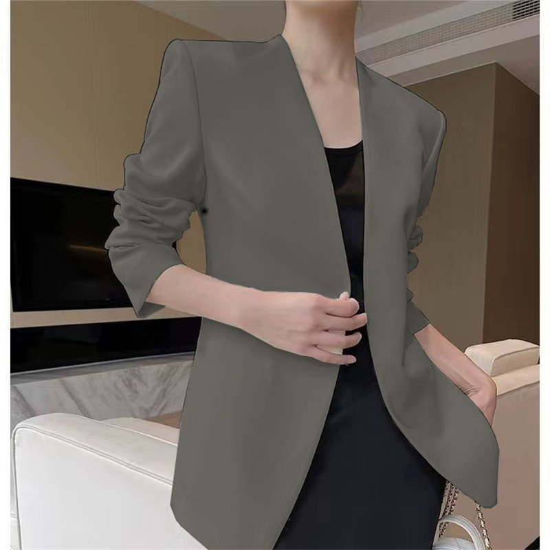 2025 New Small Suit Women's Coat Women's Spring and Autumn Foreign Trade Suit Versatile Fashion Simple Multi Color Top Women 2025 New Small Suit Women's Coat Women's Spring and Autumn Foreign Trade Suit Versatile Fashion Simple Multi Color Top Women