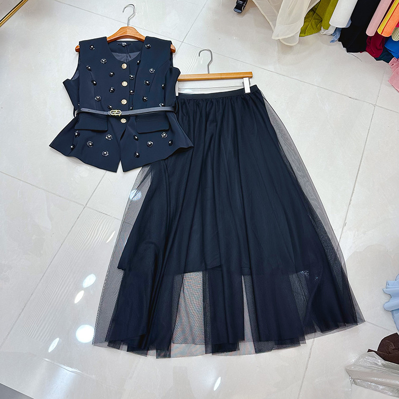 Thirteen Rows Australian niche new style French design sense suit jacket half skirt set A2 # 8578 Thirteen Rows Australian niche new style French design sense suit jacket half skirt set A2 # 8578