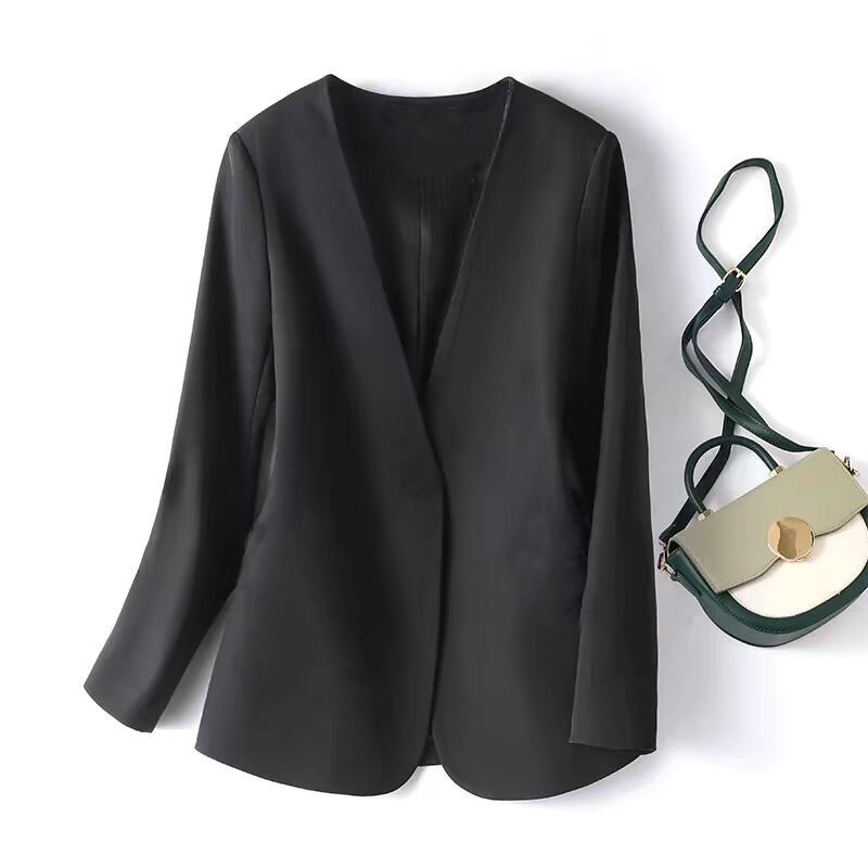 Large size chubby mm suit jacket for women in spring 2025, new style with a small fragrance and casual Korean style autumn suit for women Large size chubby mm suit jacket for women in spring 2025, new style with a small fragrance and casual Korean style autumn suit for women