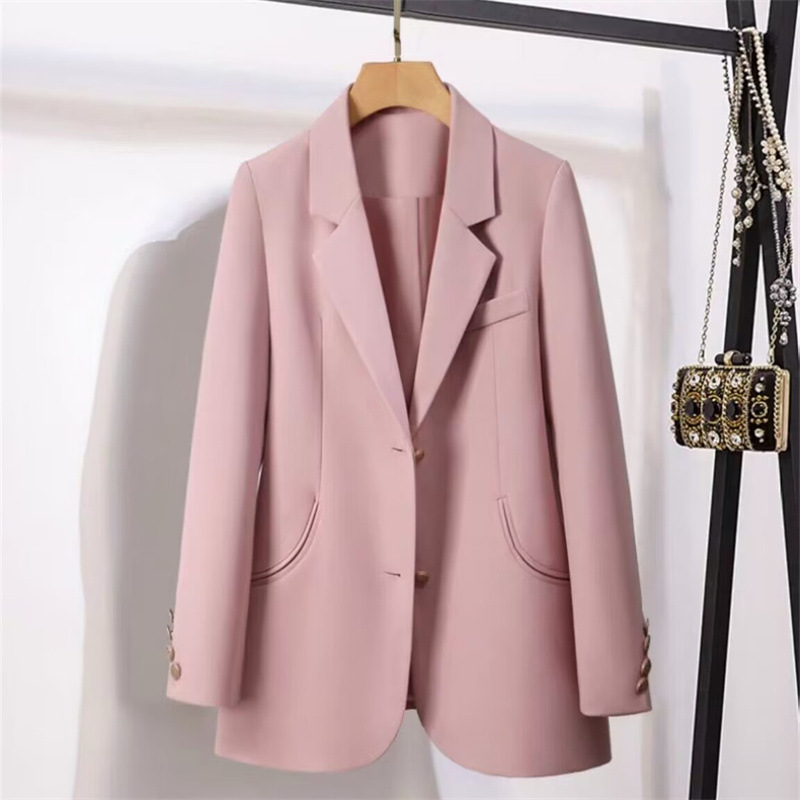 Spring and Autumn suit jacket for petite women 2025 Spring and Autumn new Korean style temperament goddess style niche casual suit Spring and Autumn suit jacket for petite women 2025 Spring and Autumn new Korean style temperament goddess style niche casual suit