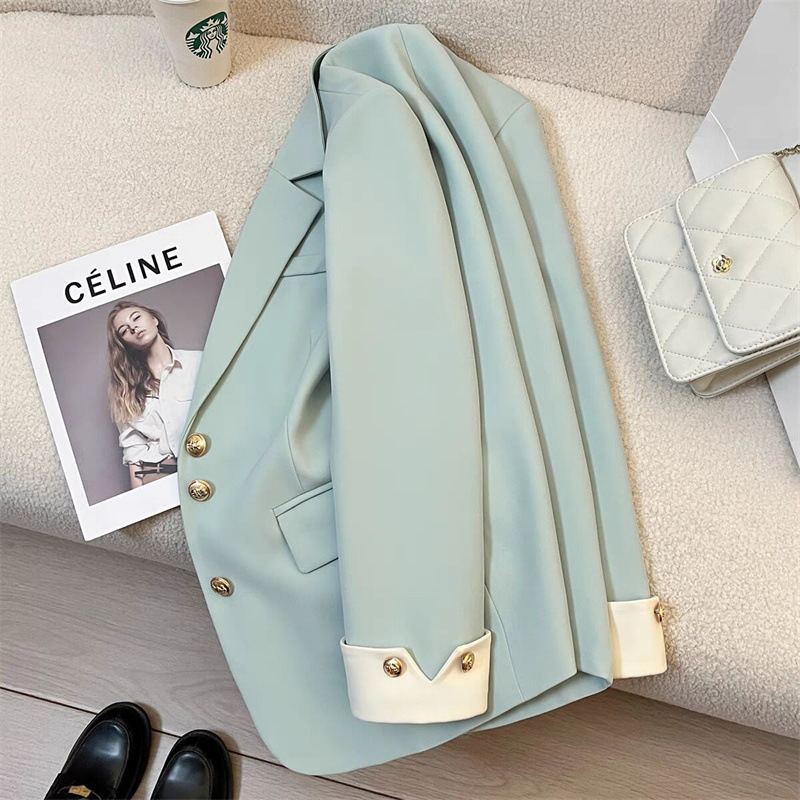 Suit jacket for women, spring 2025 new style, casual temperament, socialite, high-end feeling, explosive street, this year's popular plaid suit Suit jacket for women, spring 2025 new style, casual temperament, socialite, high-end feeling, explosive street, this year's popular plaid suit