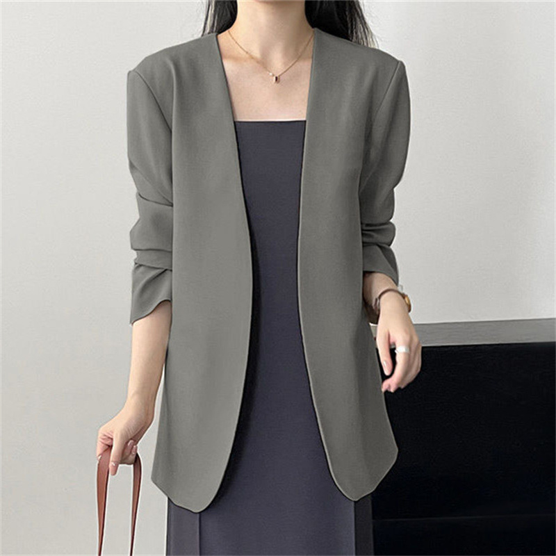 2025 New Small Suit Coat Spring and Autumn Early Autumn Suit Versatile Fashion Simple Early Spring Casual Top for Women 2025 New Small Suit Coat Spring and Autumn Early Autumn Suit Versatile Fashion Simple Early Spring Casual Top for Women